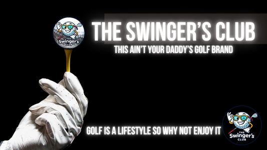 Golf glove holding tee with golf ball – The Swinger’s Club