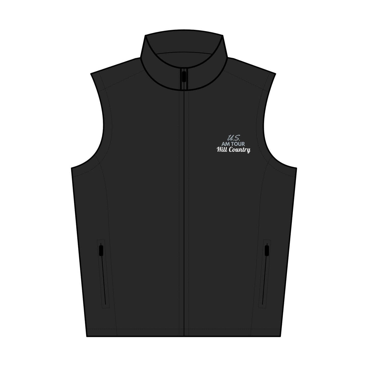 US AM HILL COUNTRY TOUR Embroidered Men's Soft Shell Vest
