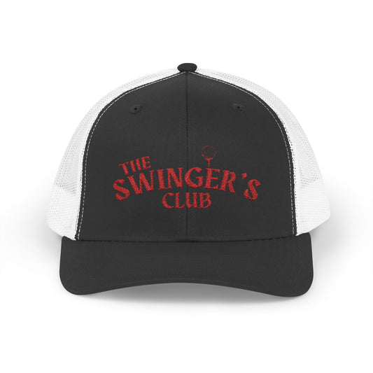 The Swinger’s Club Snapback Trucker Hat – Funny Golf Hat with Mesh Back