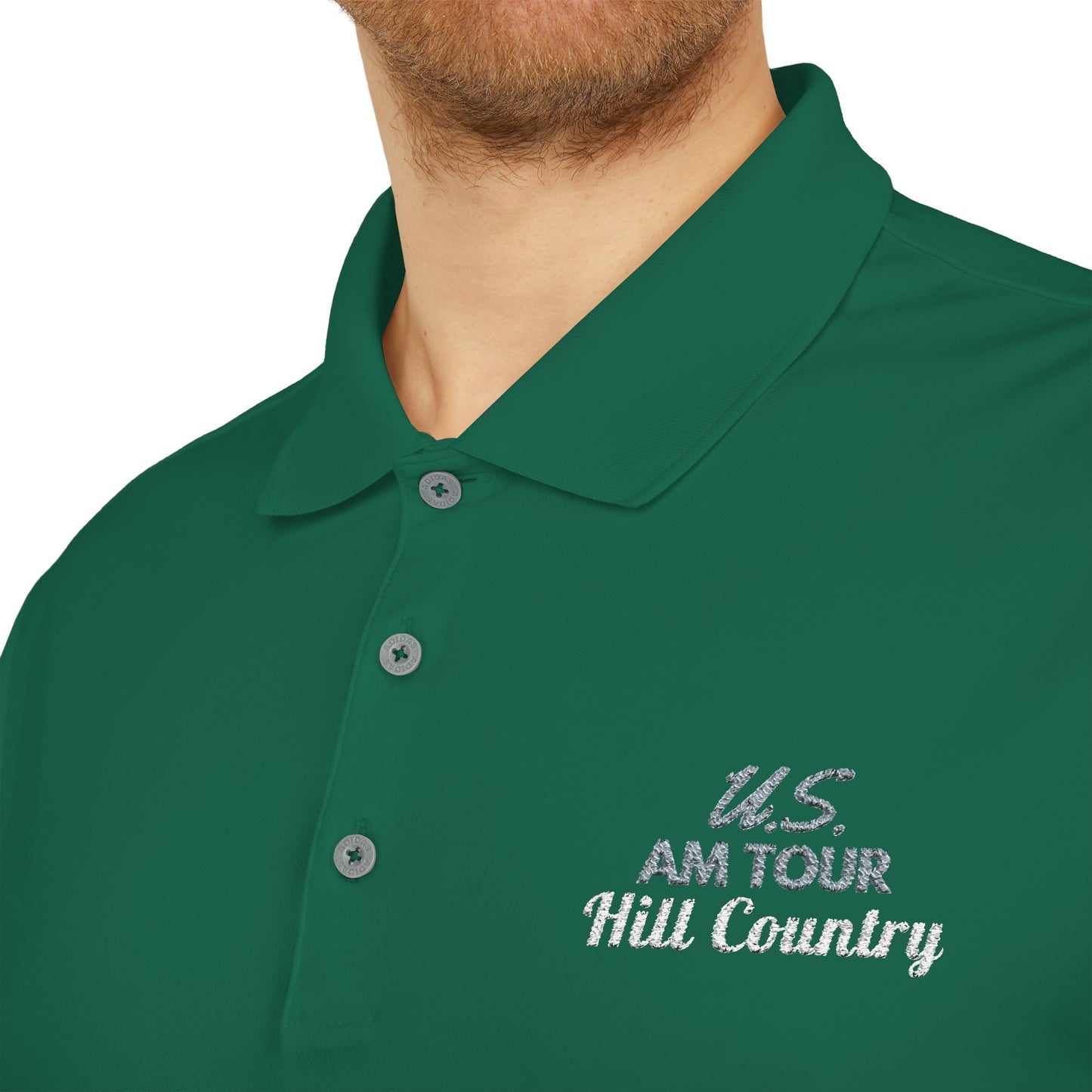 US AM HILL COUNTRY Adidas Performance Golf Polo