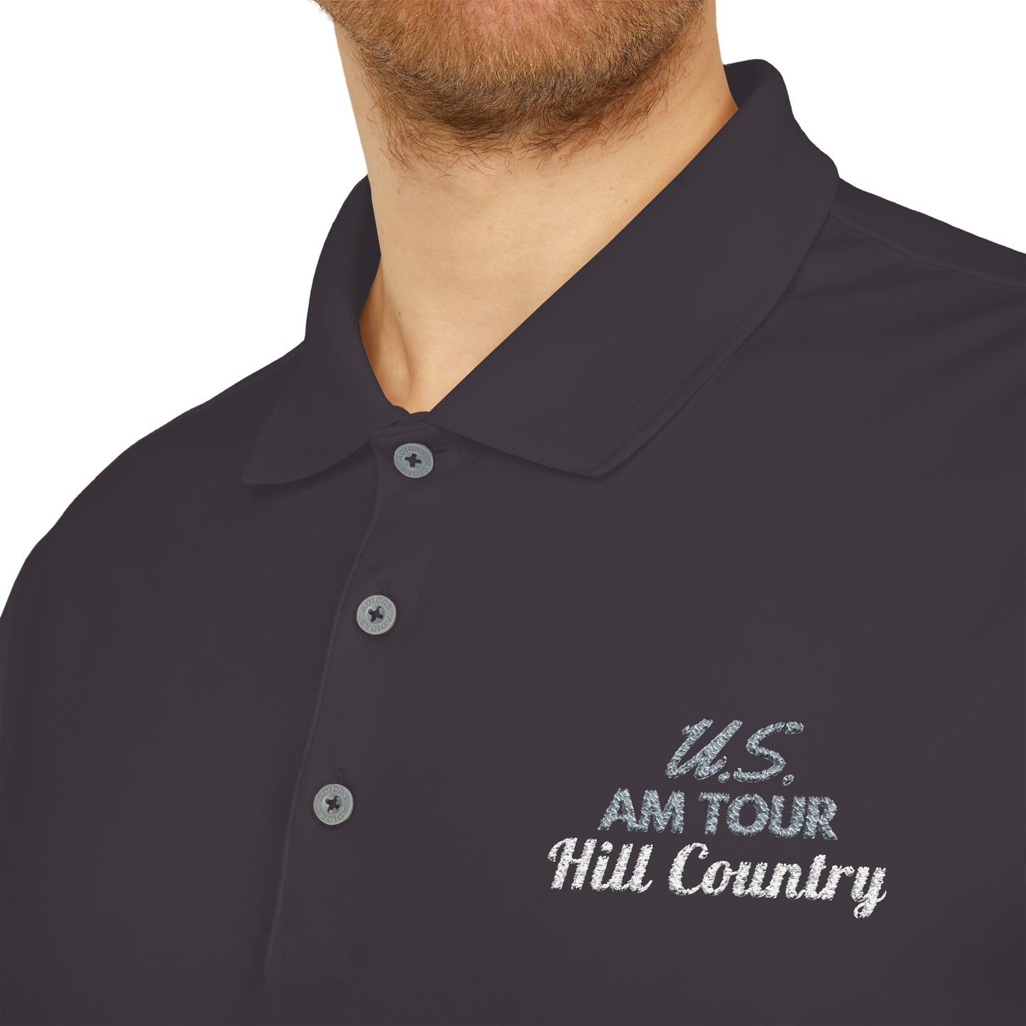 US AM HILL COUNTRY Adidas Performance Golf Polo