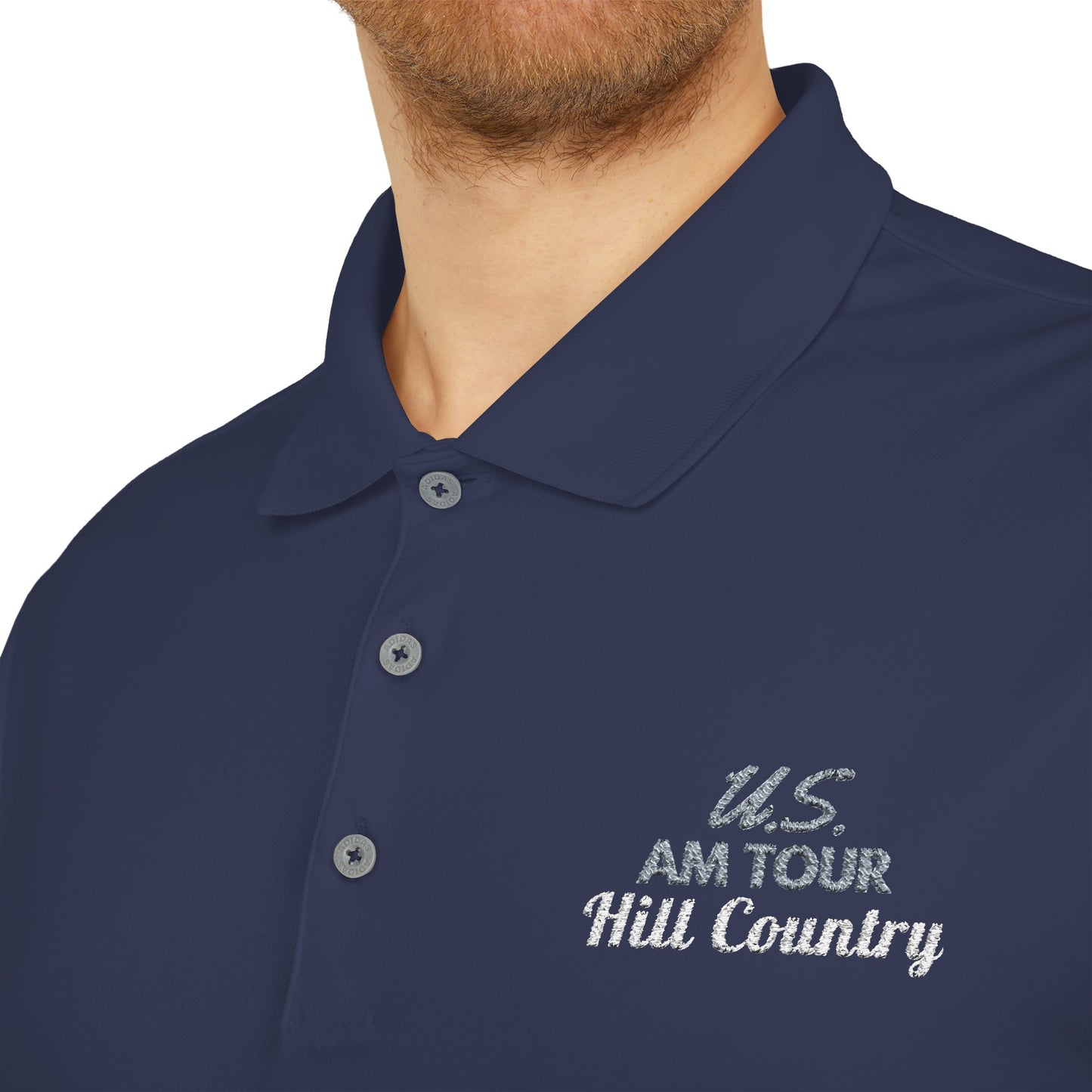 US AM HILL COUNTRY Adidas Performance Golf Polo